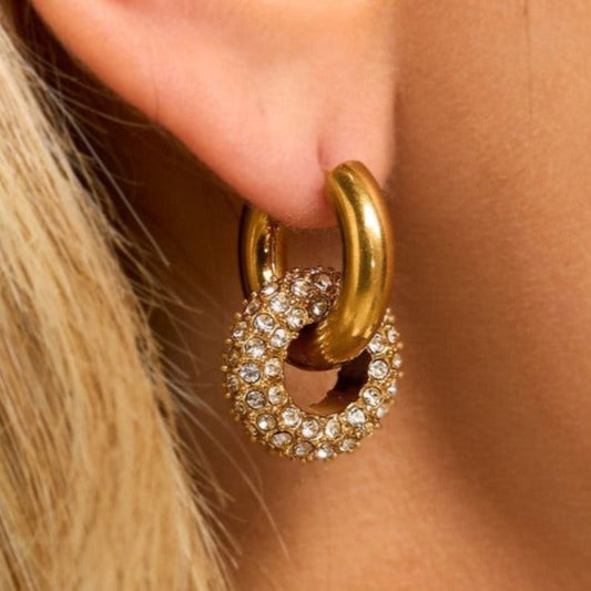 Knots Of Affection Gold Earrings