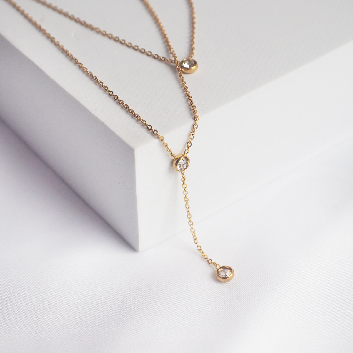 Luxe Lariat Diamond Necklace