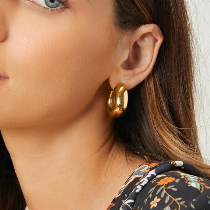 Bold Arc Chunky Earrings