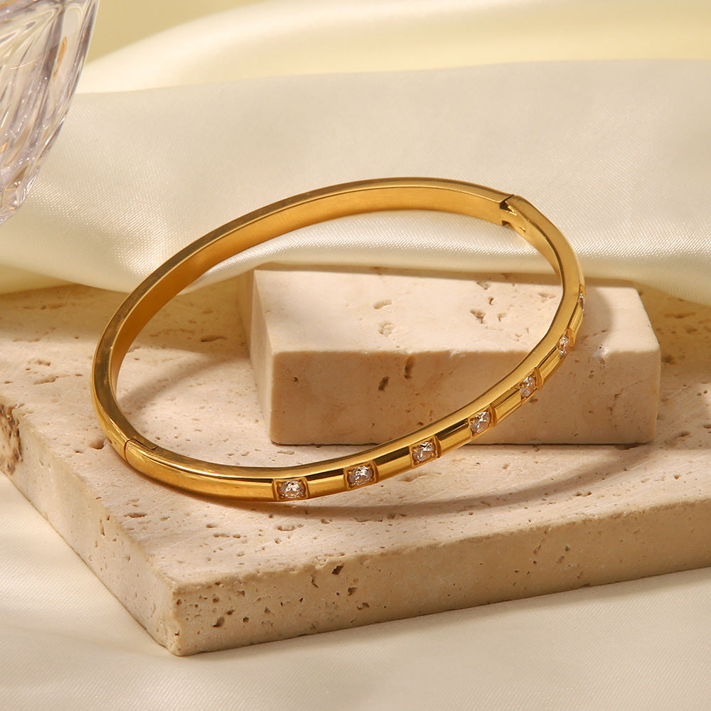 Prism Pulse Diamond Bangle
