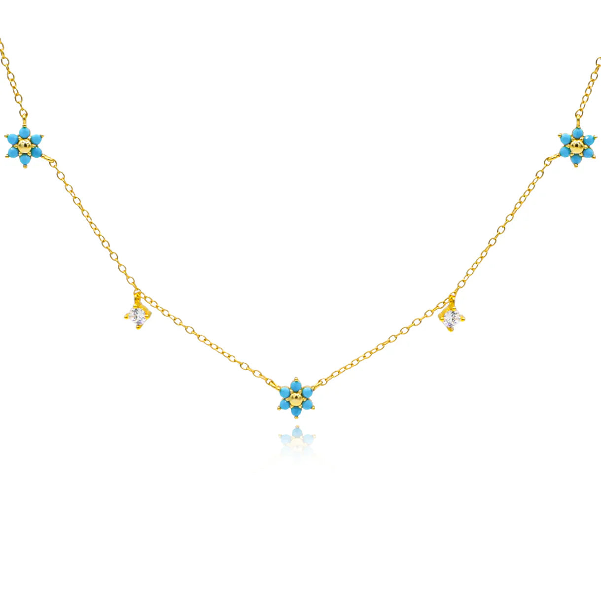 Turquoise Bliss Necklace - 925 Sterling Silver