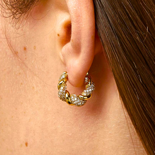 Eternal Sparkle Hoops