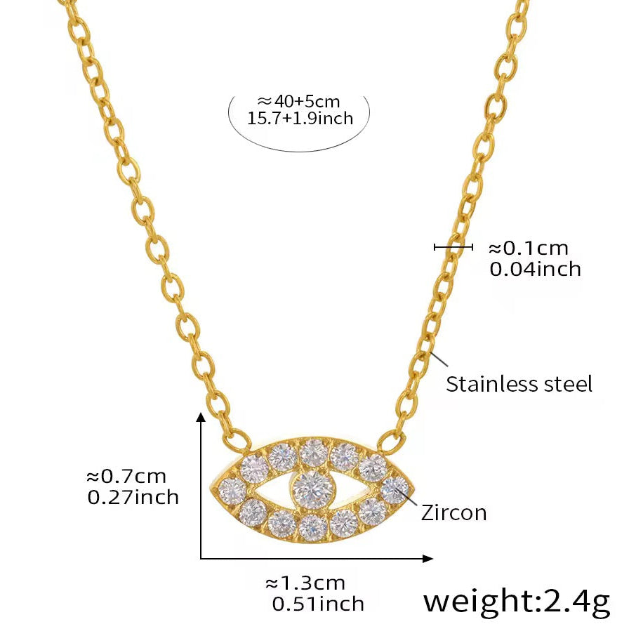 Evil Eye Diamond Necklace