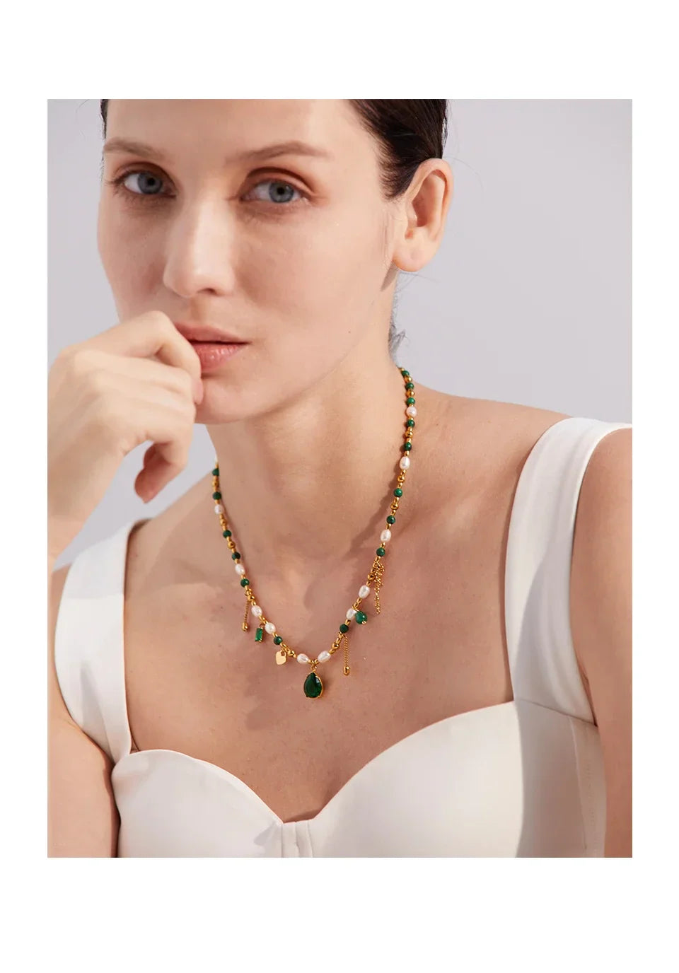 Emerald Diamond Necklace