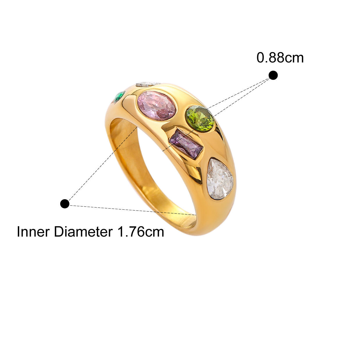Rainbow Dazzle Ring