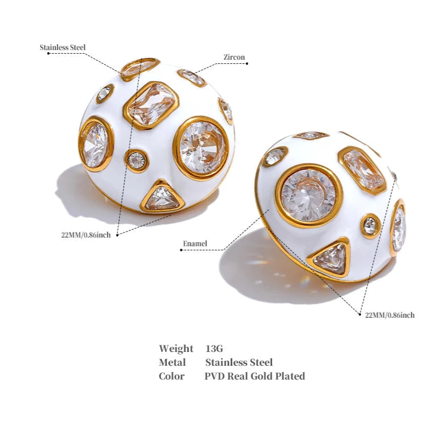 Snowdrop Sphere Earrings