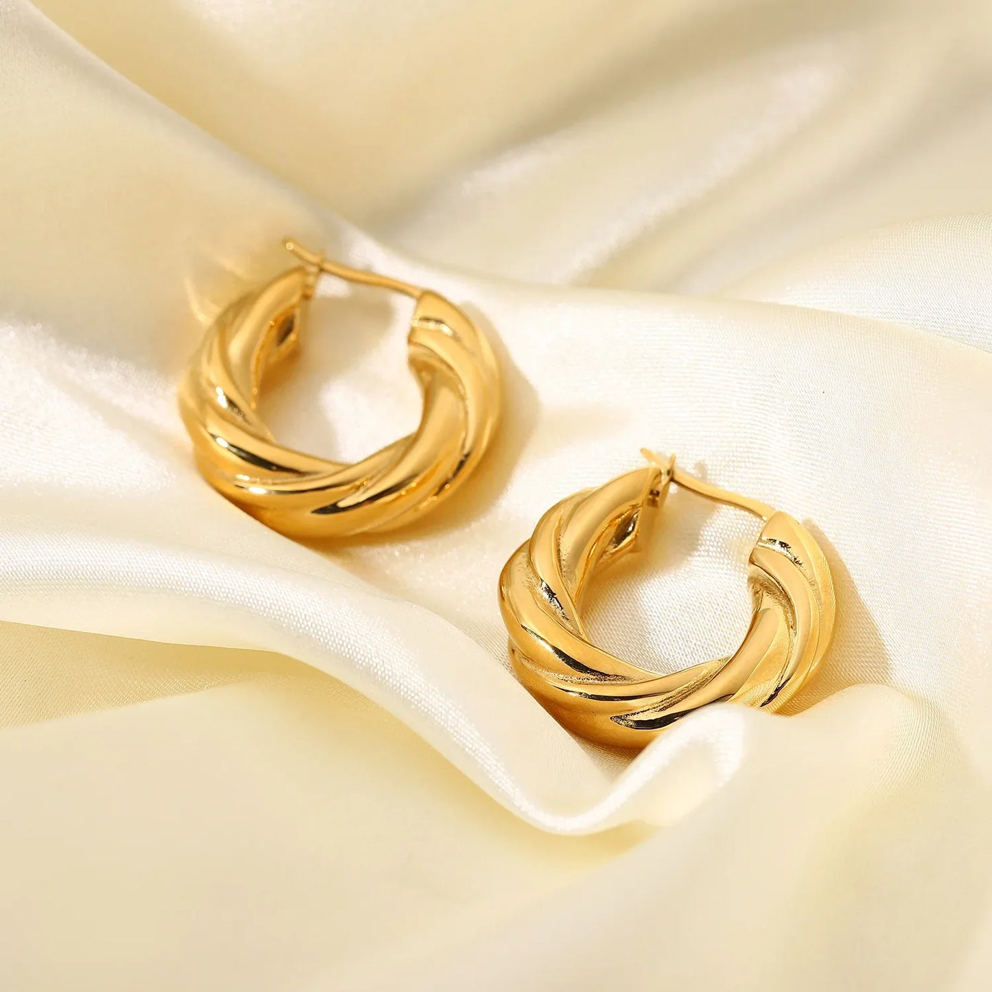 Spiral Twist Elegance Earrings