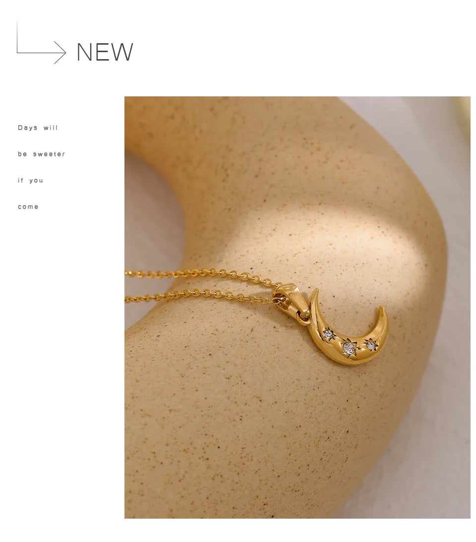 Moon Star Necklace