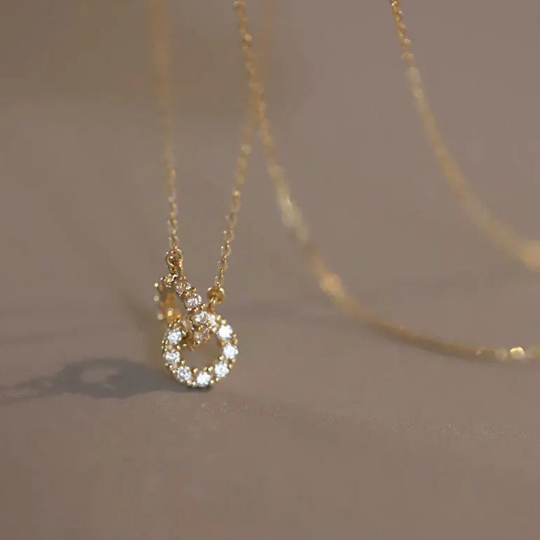 Infinity Diamond Necklace - 925 Sterling Silver