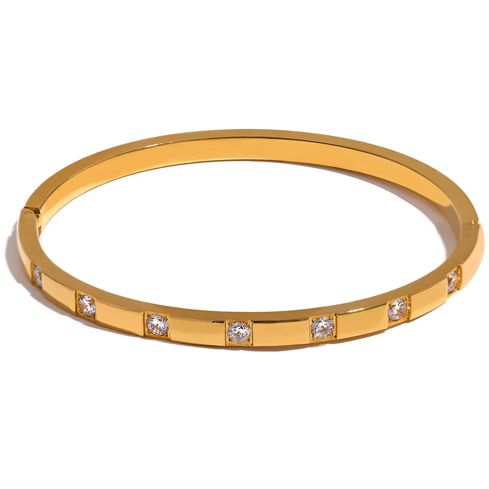 Prism Pulse Diamond Bangle