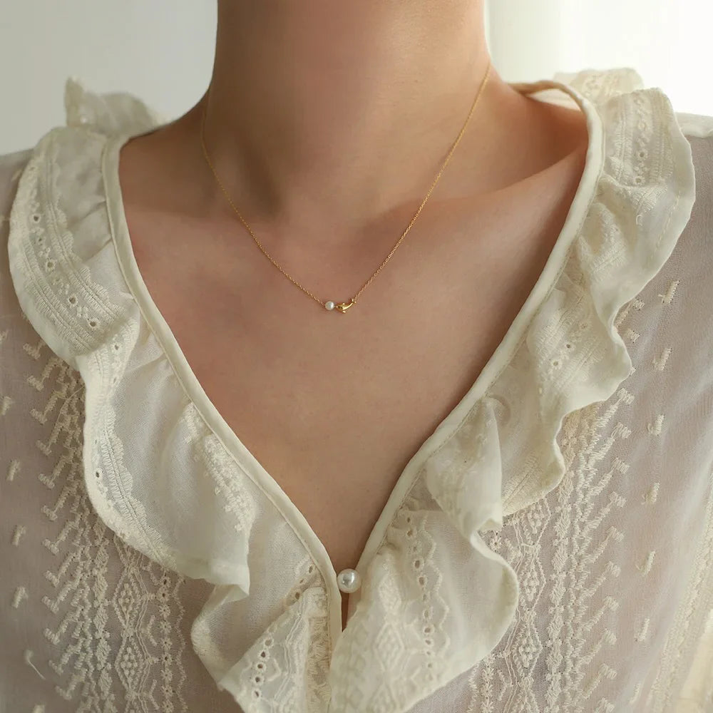 Pisces Pearl Necklace