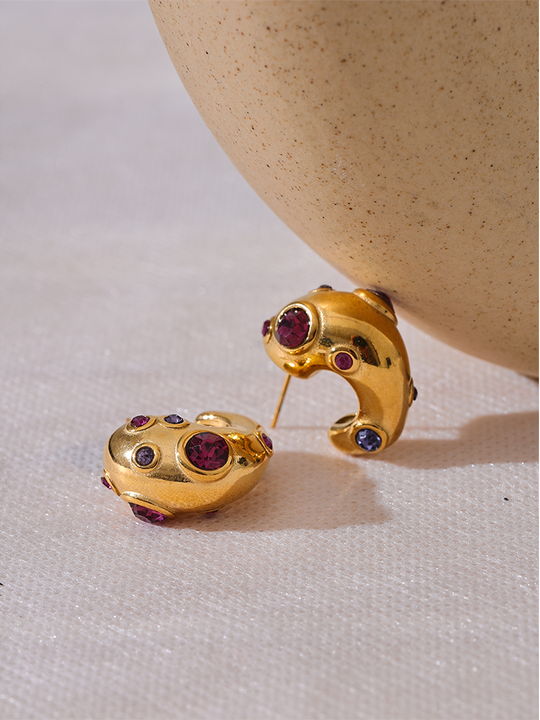 Veloura Colorful Crystal Earrings