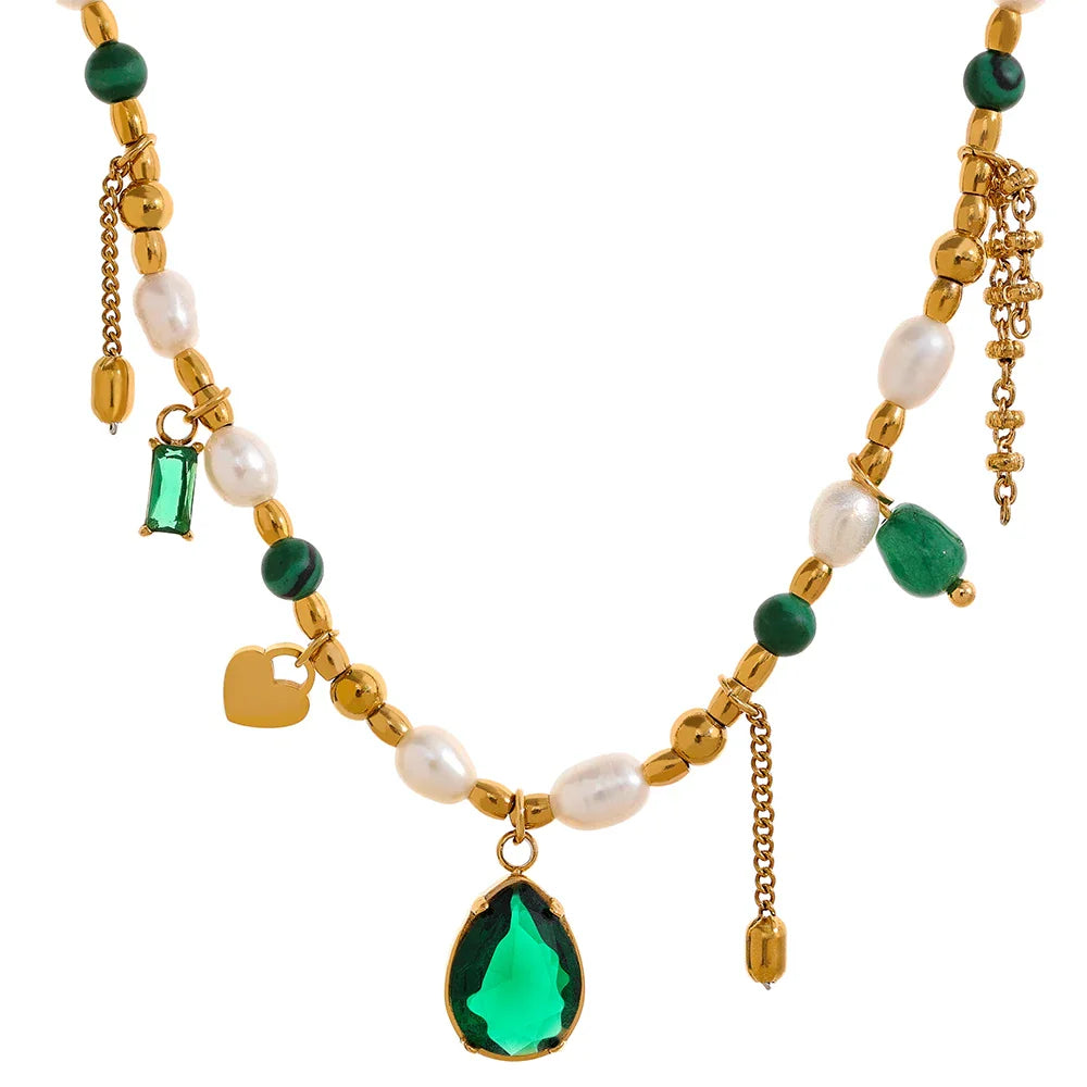 Emerald Diamond Necklace