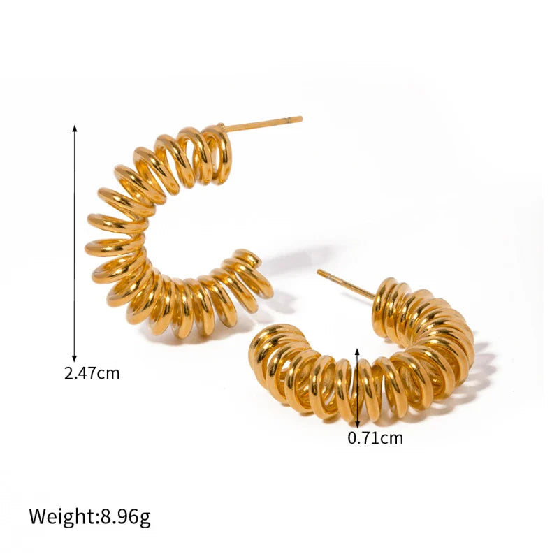 Spiral Swirl Earrings