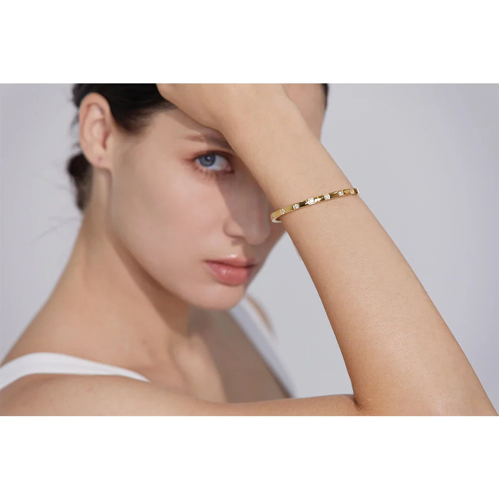 Prism Pulse Diamond Bangle