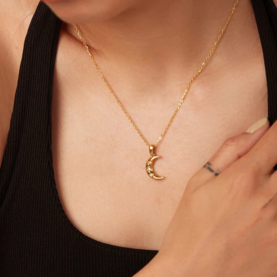 Moon Star Necklace