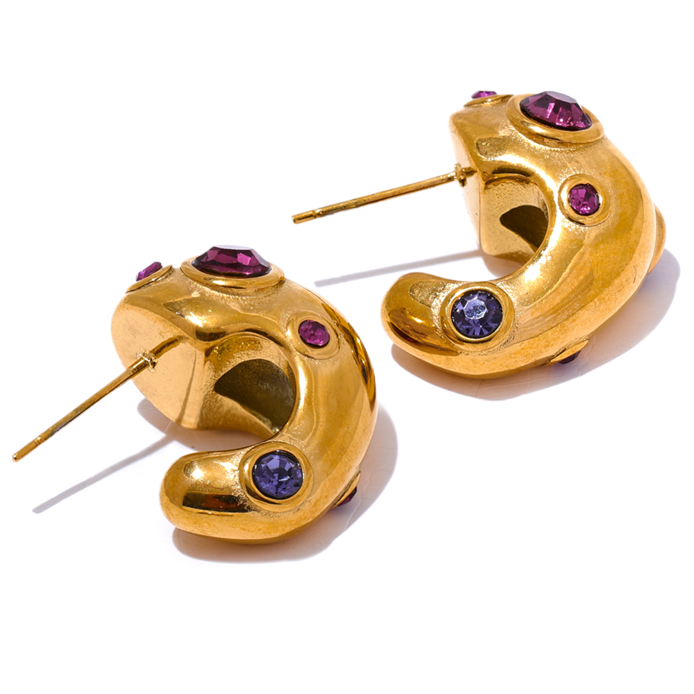 Veloura Colorful Crystal Earrings