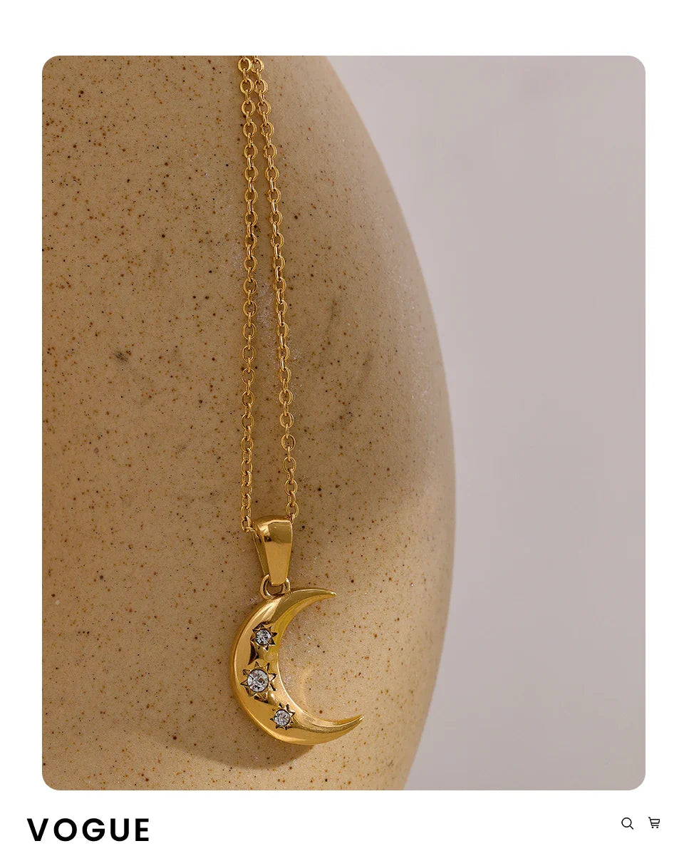 Moon Star Necklace