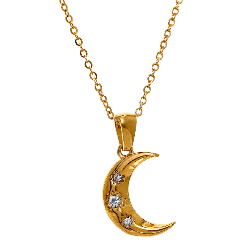 Moon Star Necklace