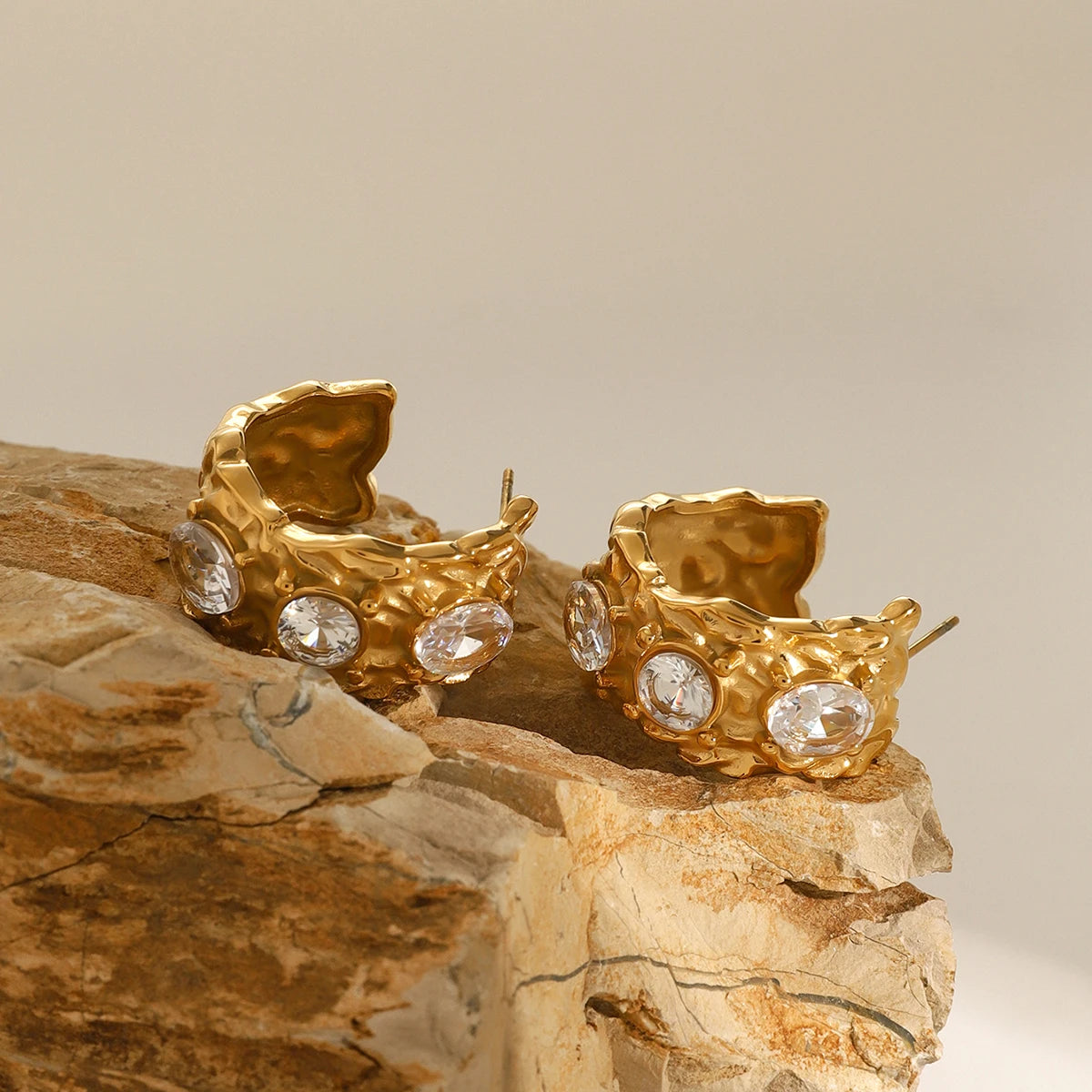 Aabha Vintage Diamond Earrings