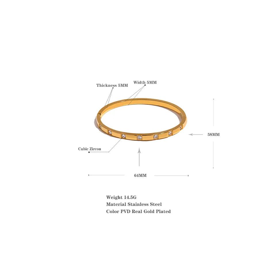 Prism Pulse Diamond Bangle
