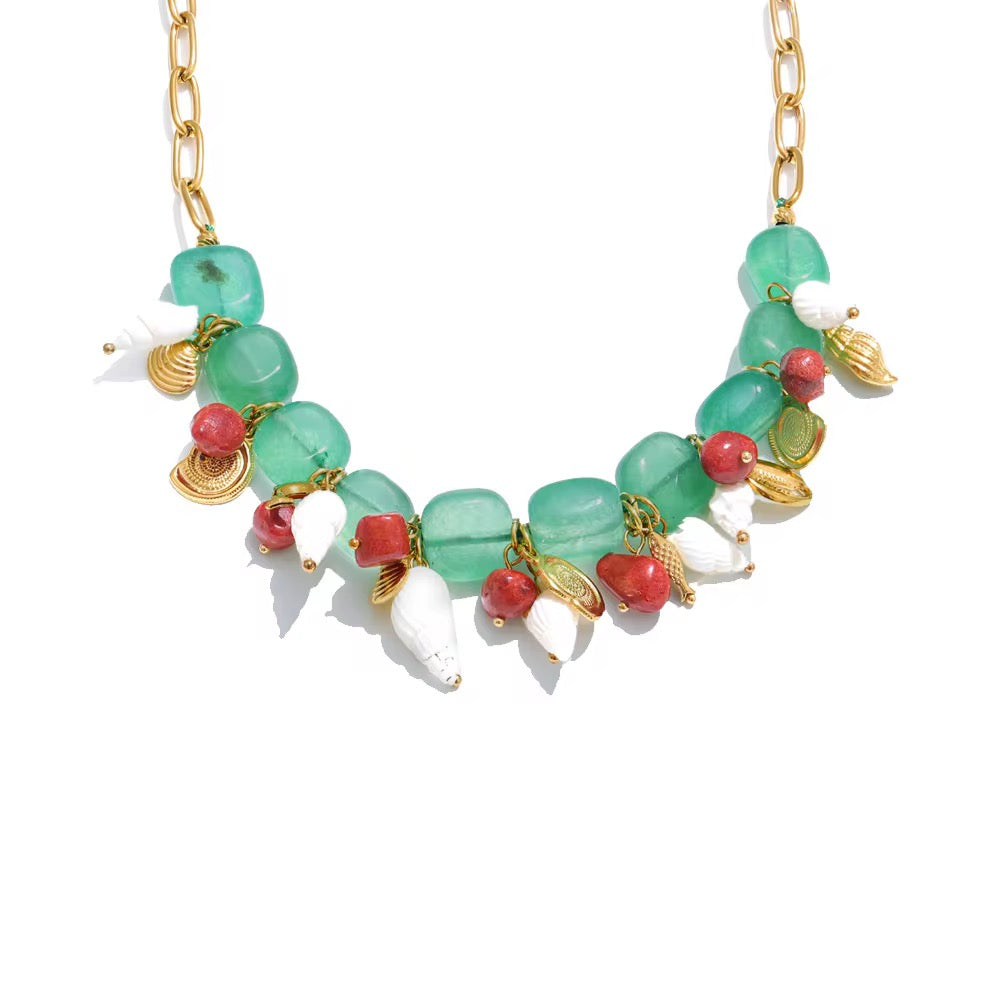 Wavelet Glow Beads Necklace