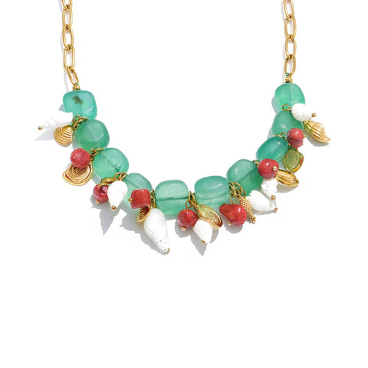 Wavelet Glow Beads Necklace