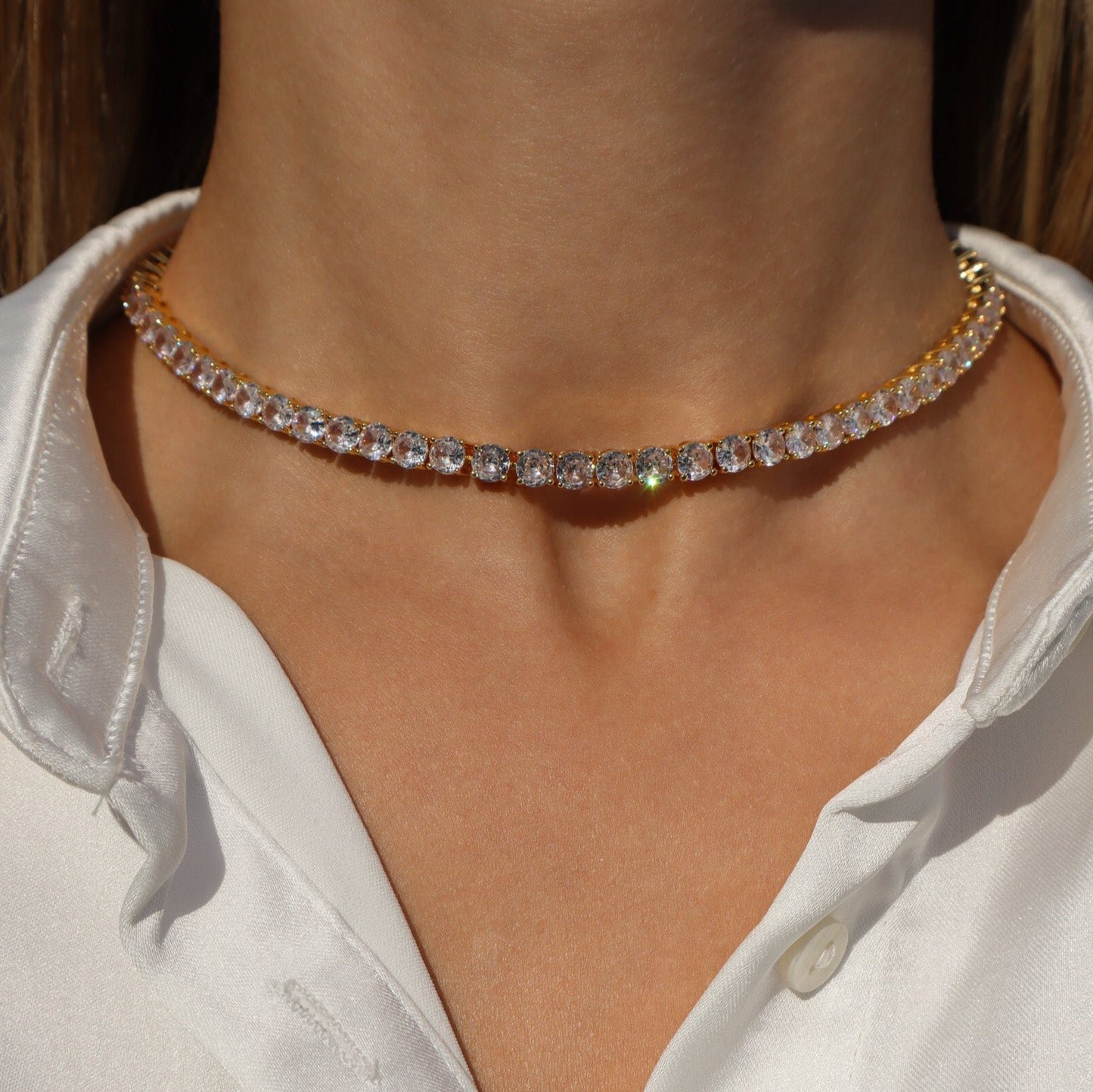 Vida Tennis Choker Necklace