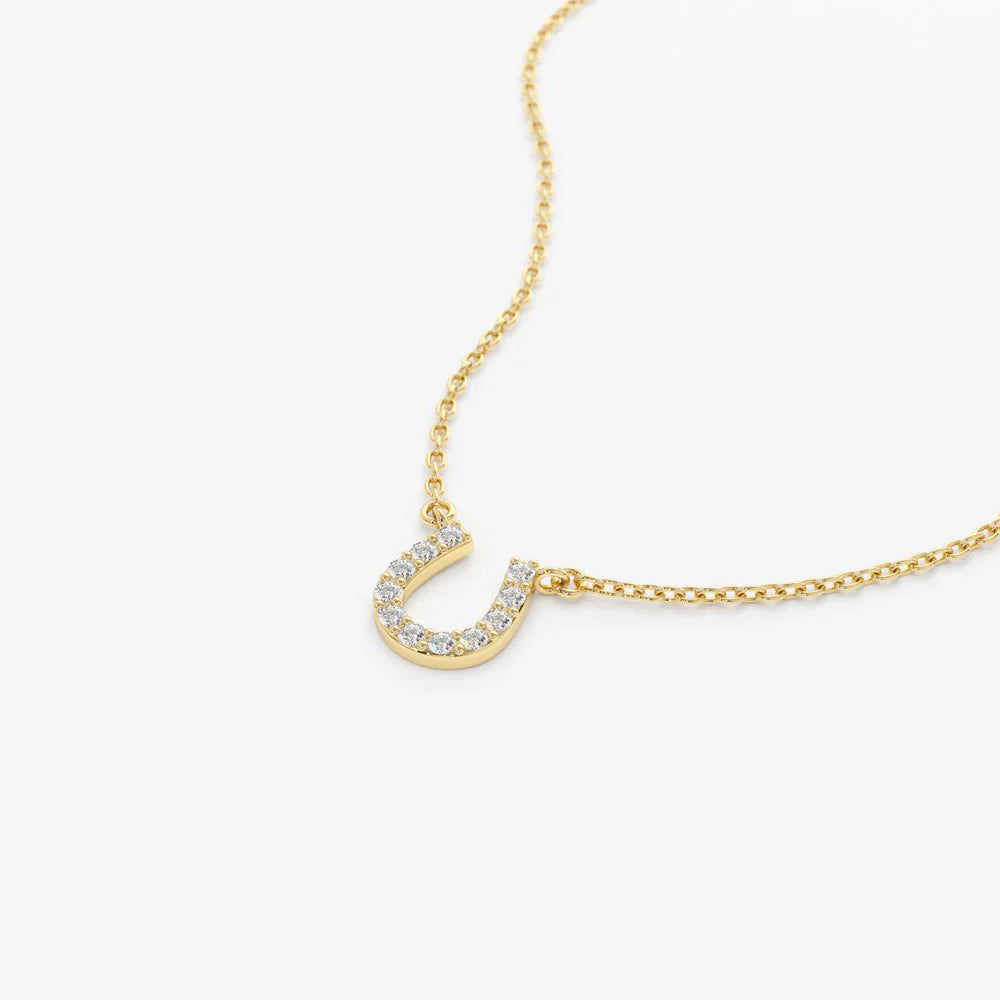 Diamond Horseshoe Necklace