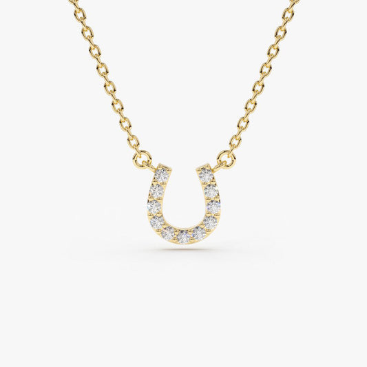 Diamond Horseshoe Necklace