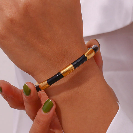 Black Ember Cuff Bangle