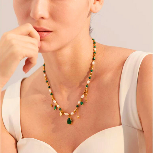 Emerald Diamond Necklace