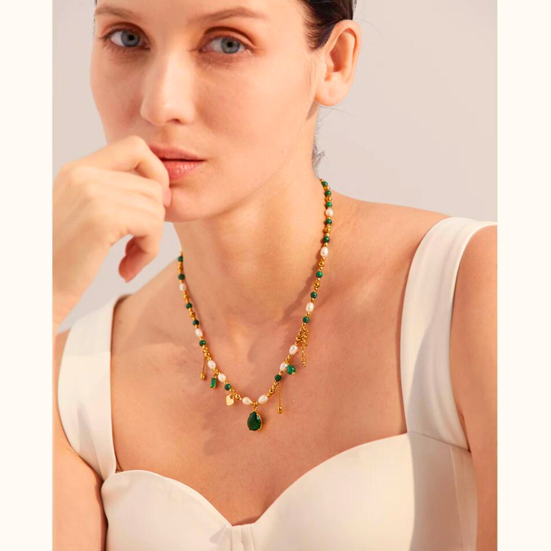 Emerald Diamond Necklace