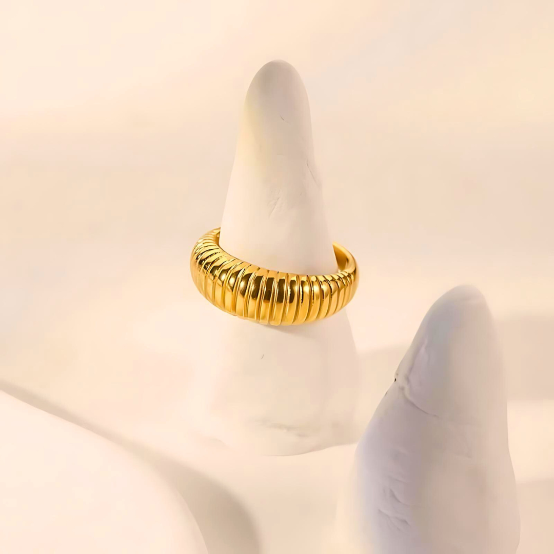 Textured Tides Ring