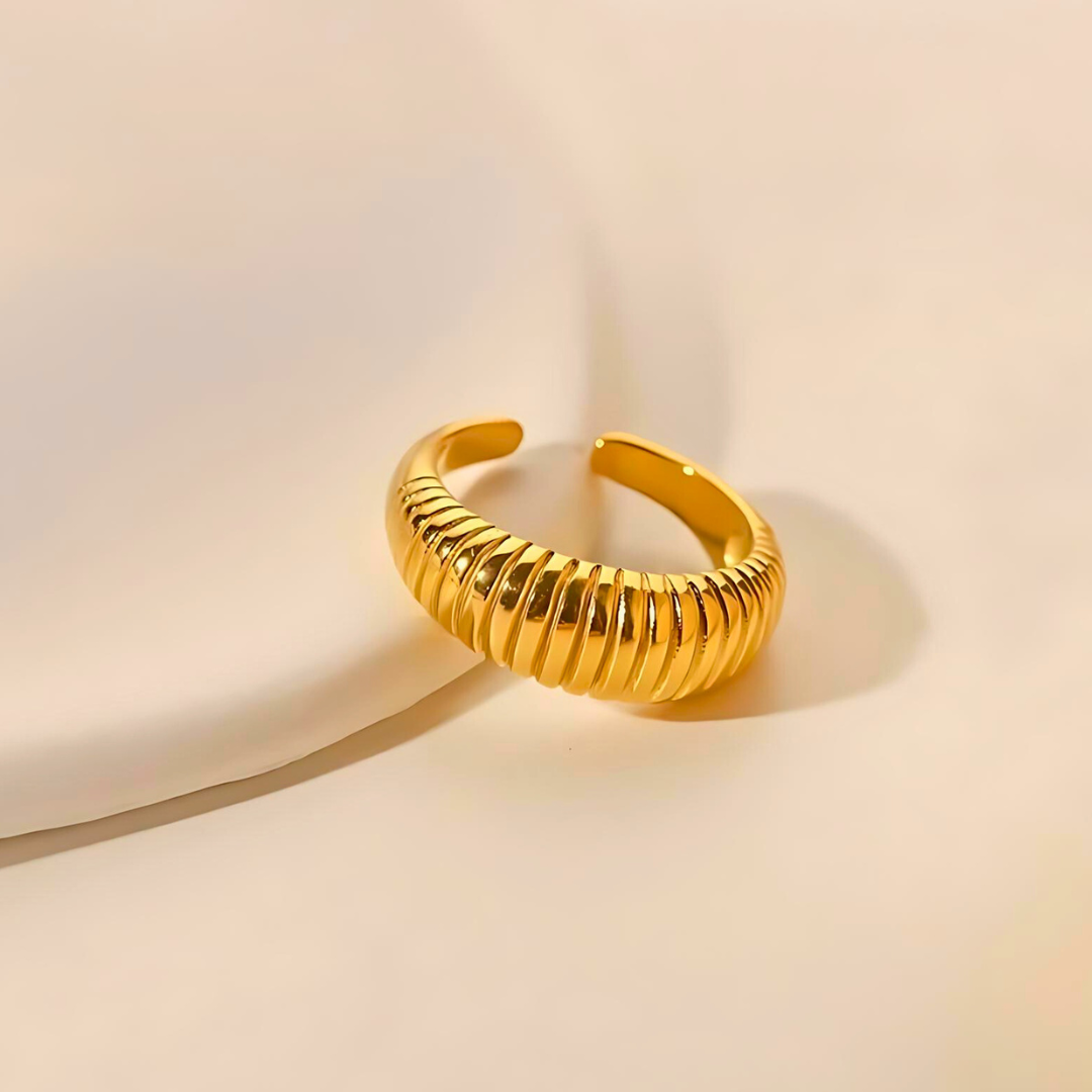 Textured Tides Ring