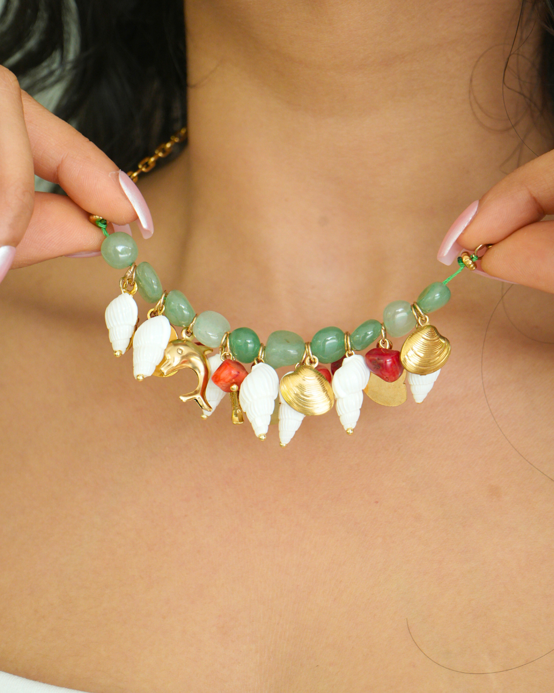 Wavelet Glow Beads Necklace