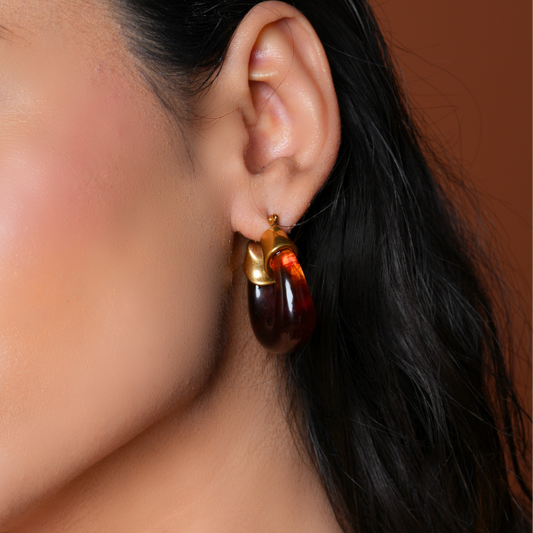 Crystaline Arc Resin Hoops