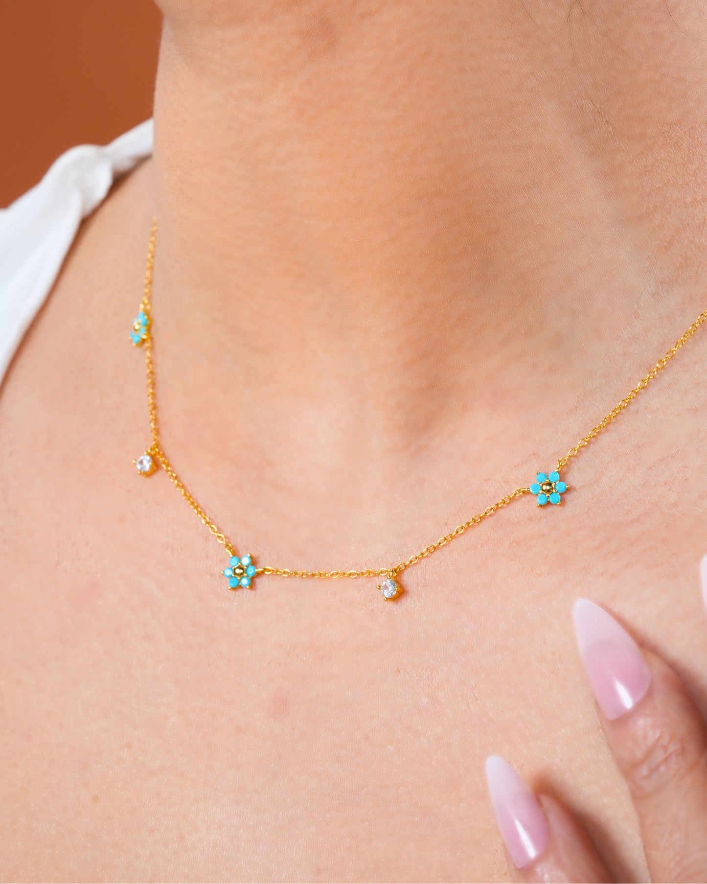 Turquoise Bliss Necklace - 925 Sterling Silver