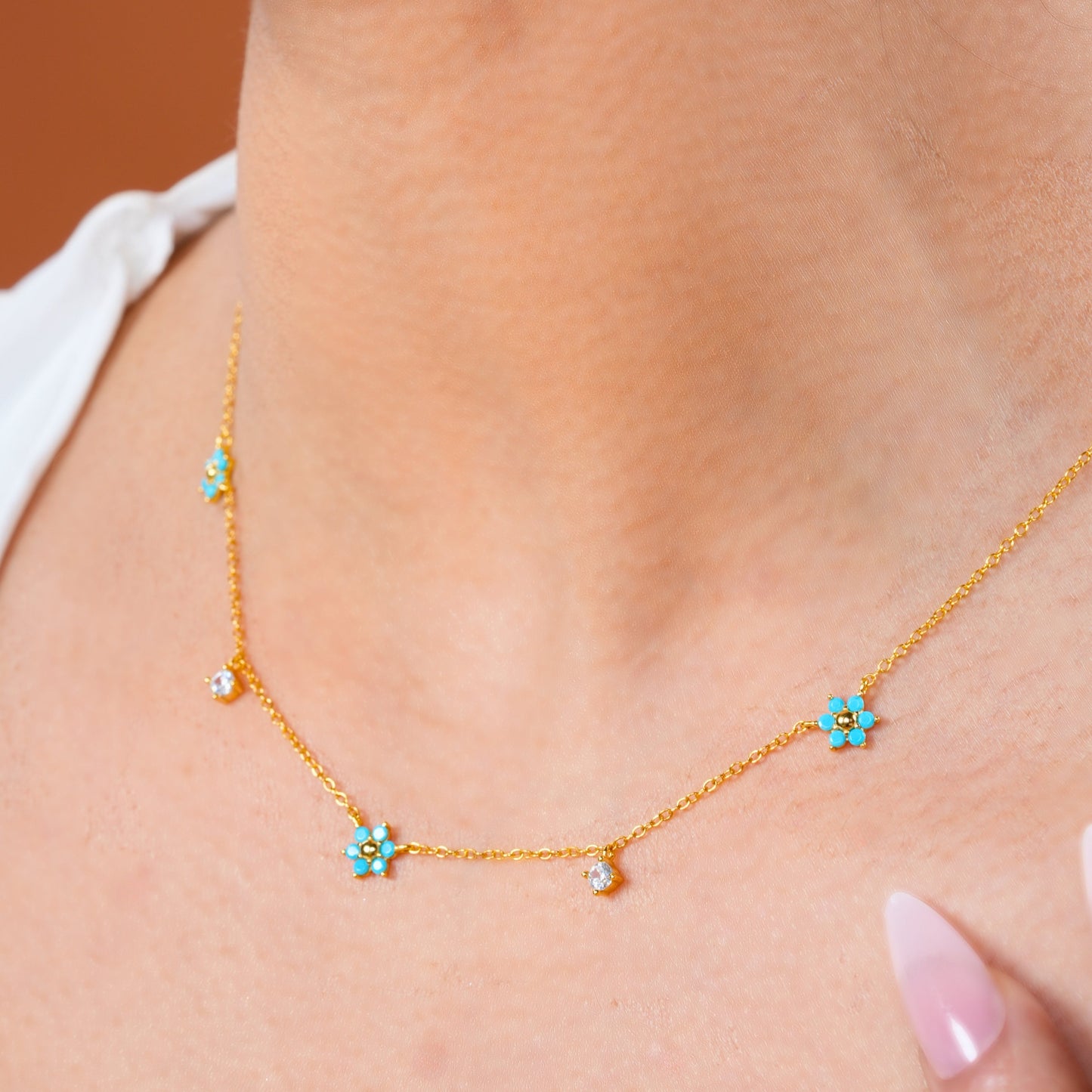 Turquoise Bliss Necklace - 925 Sterling Silver