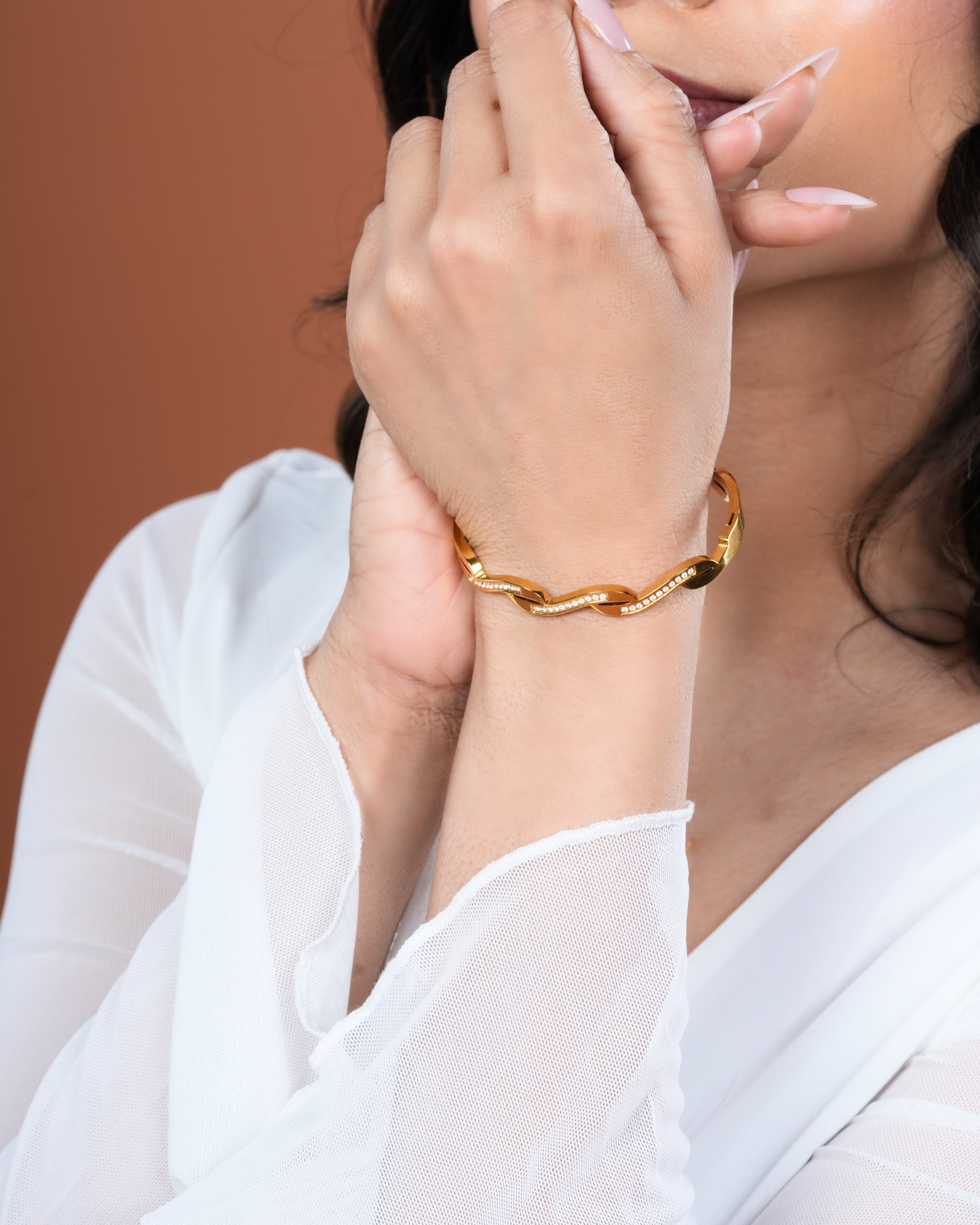 Spiral Curve Bangle