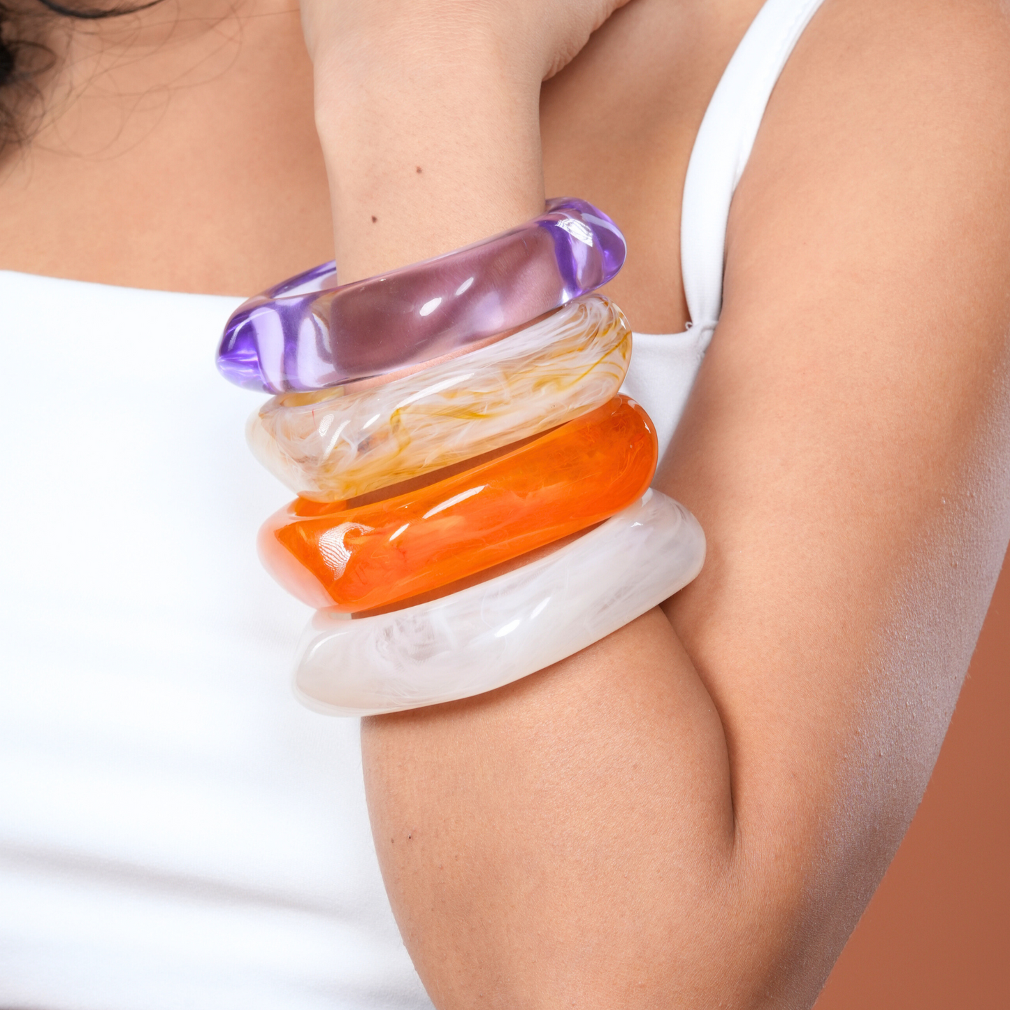 Luna Luxe Chunky Acrylic Bangle