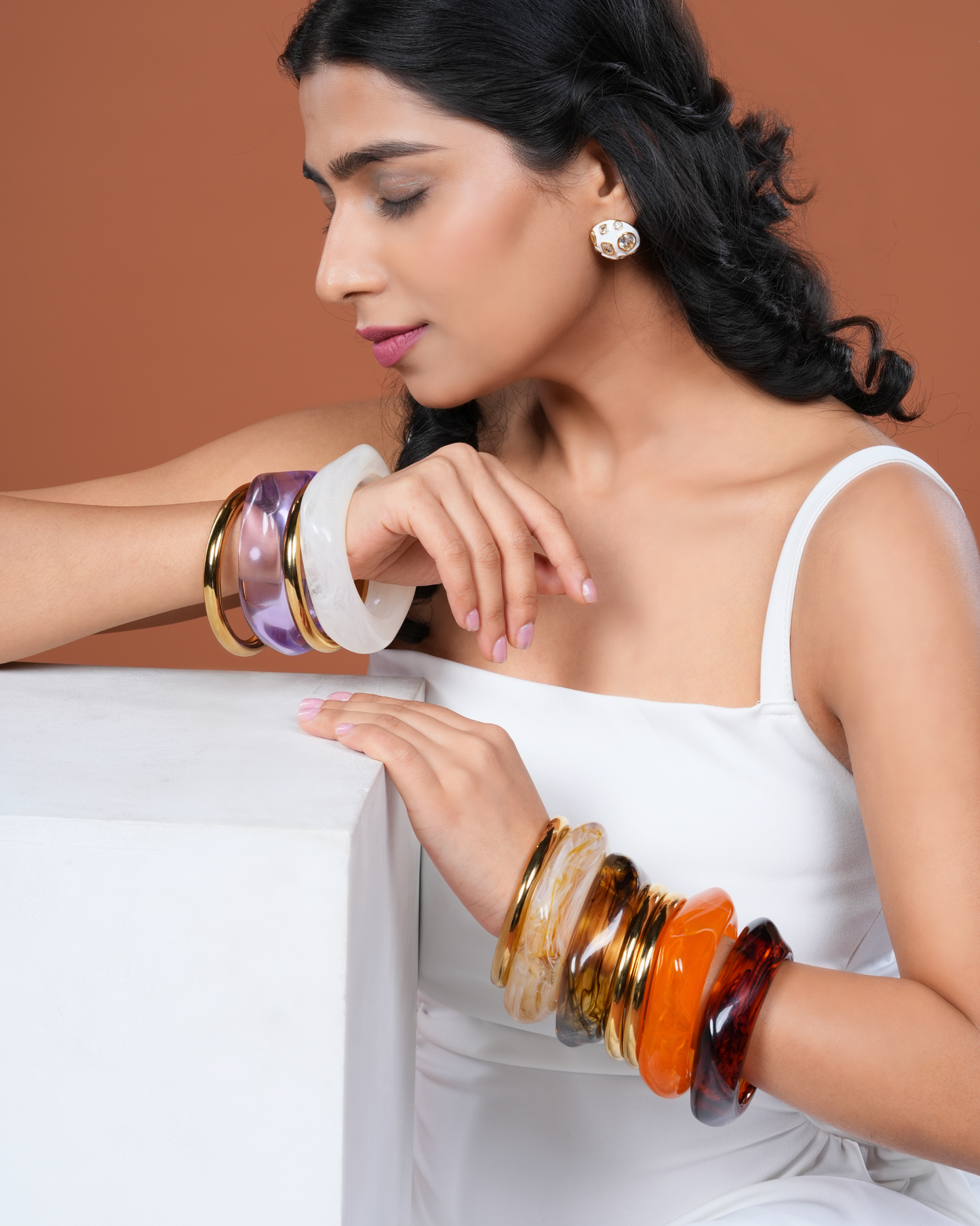 Luna Luxe Chunky Acrylic Bangle