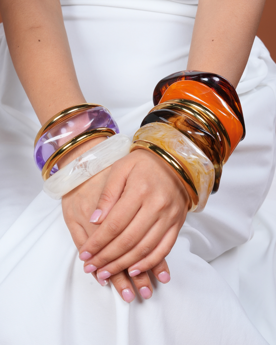 Chunky Acrylic Luxe Bangles