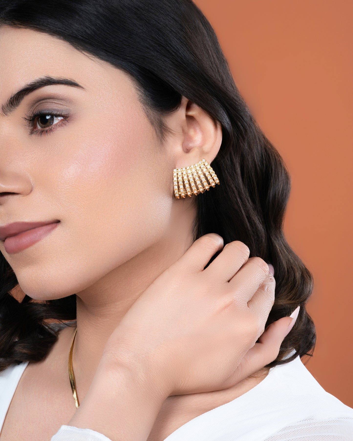 Ava Gold Glow Earrings