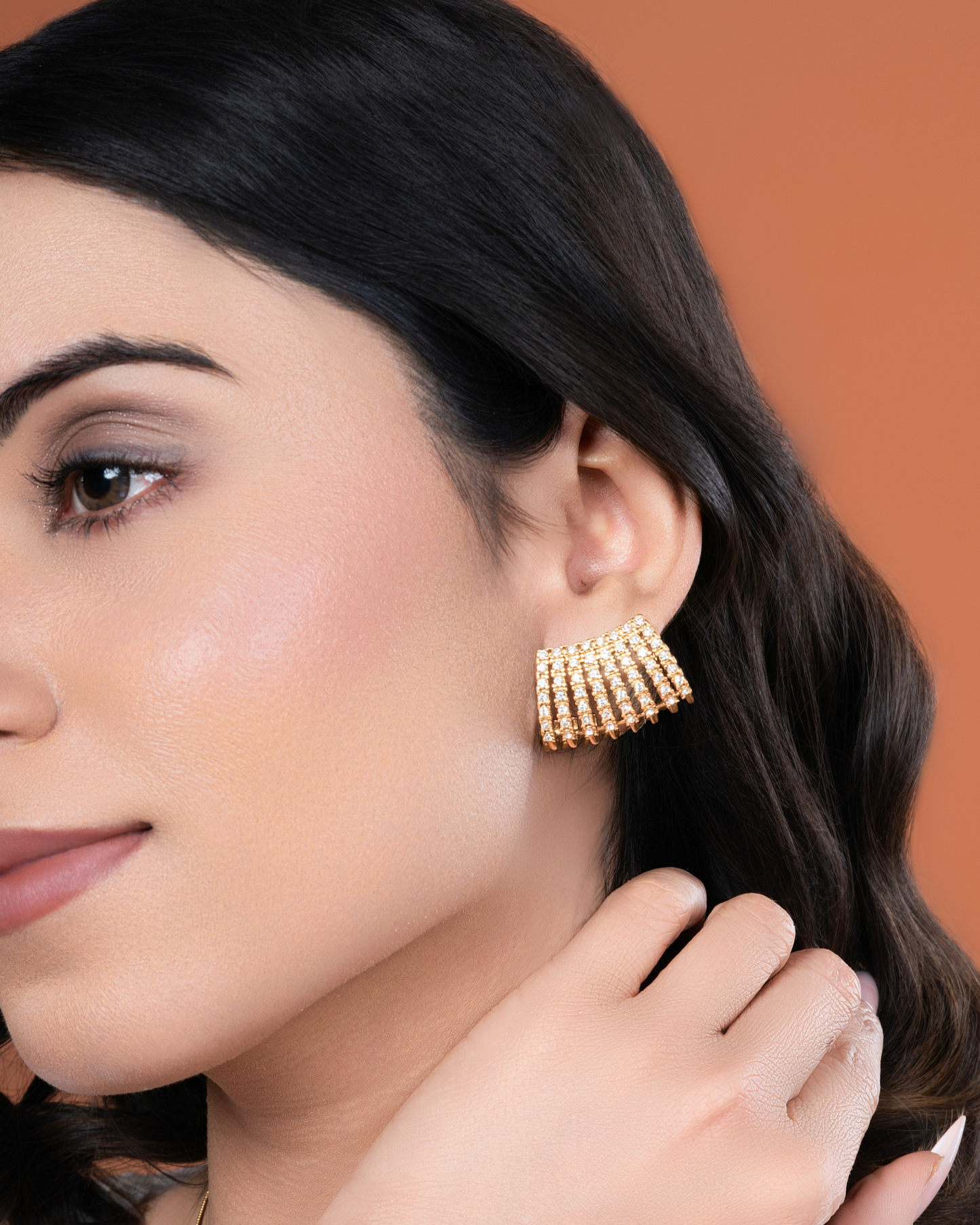 Ava Gold Glow Earrings