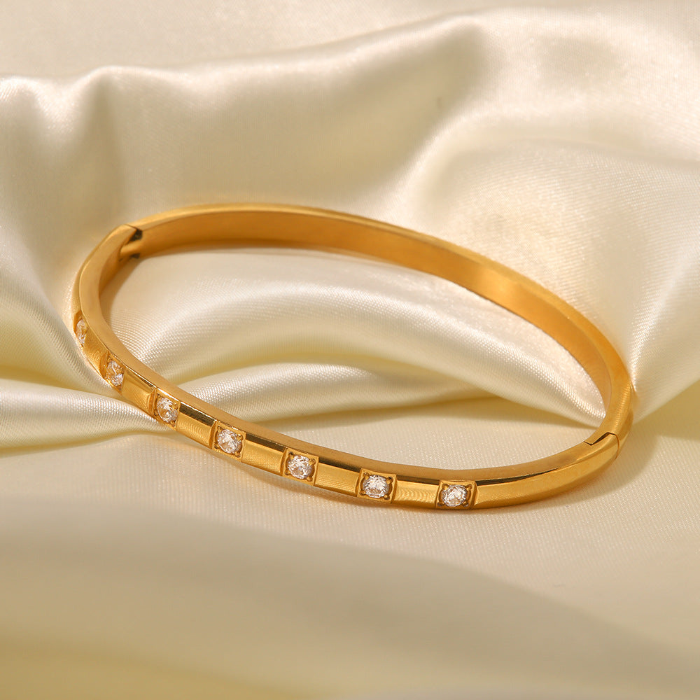 Prism Pulse Diamond Bangle