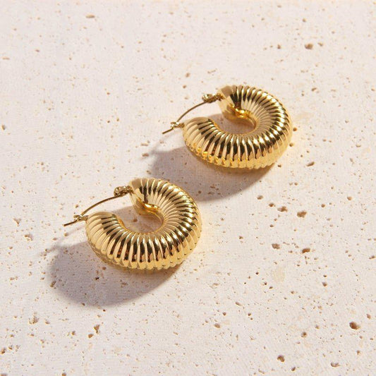 Textura Twirls Hoops