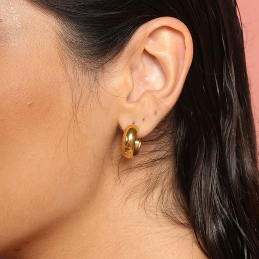 Bella Sphere Gold Earrings