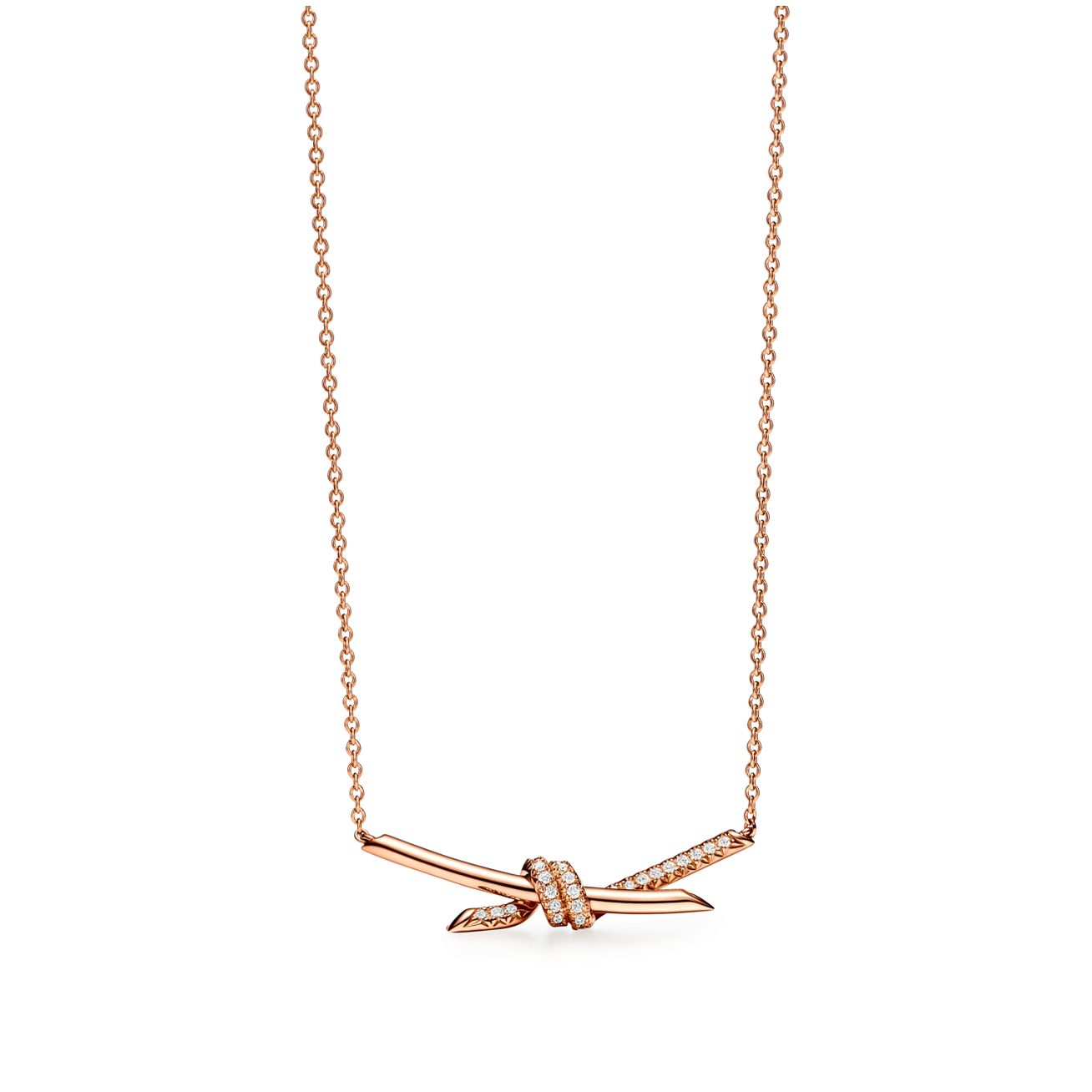 Diamond Knot Necklace