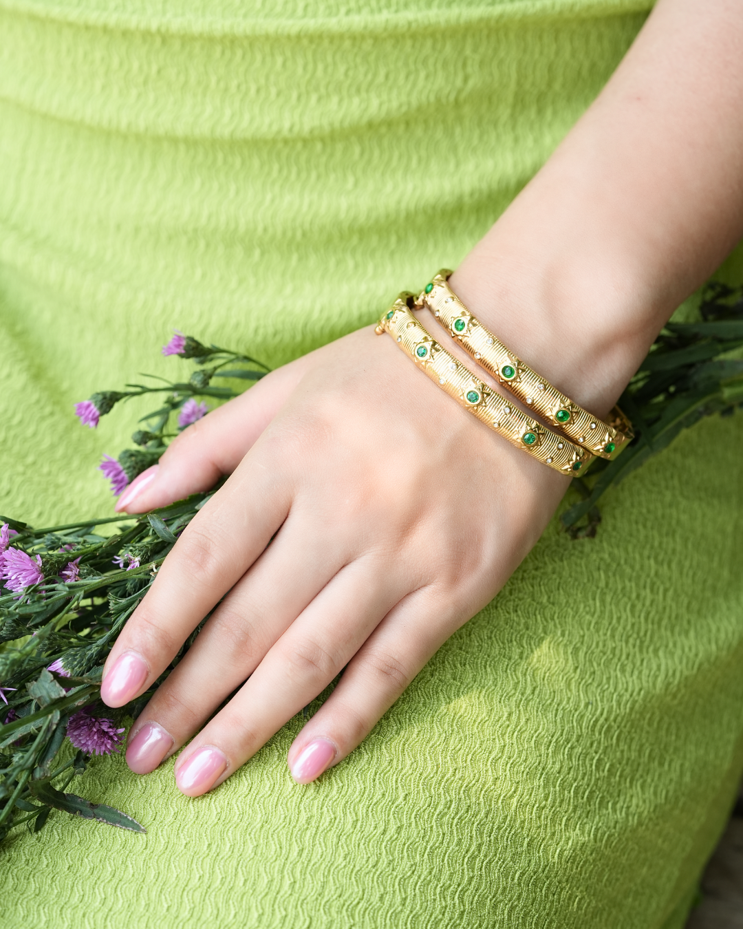 Aleesa Emerald Bracelet